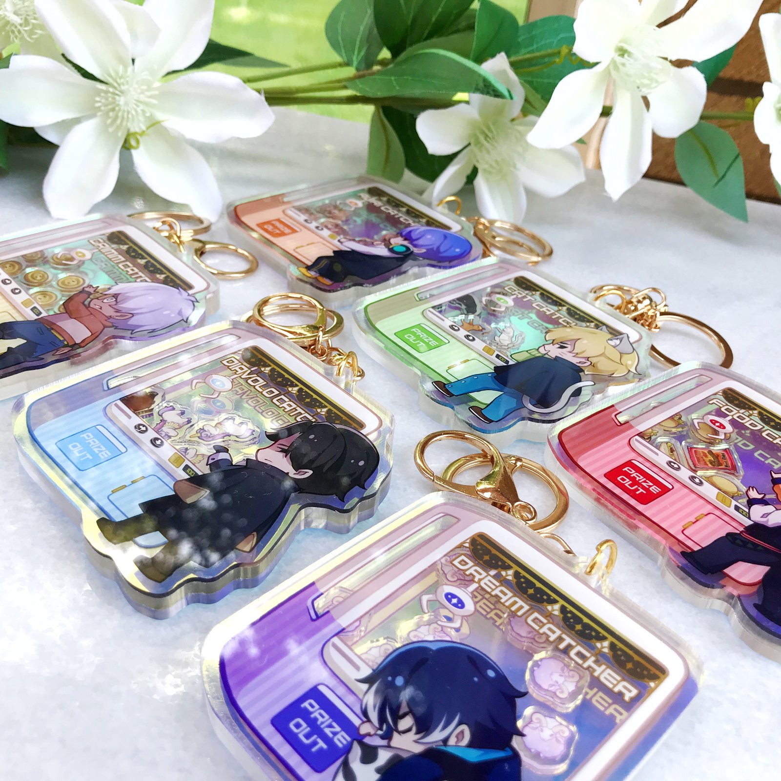 Demon UFO Catcher Holo Acrylic Shaker Charms | theartthatran store